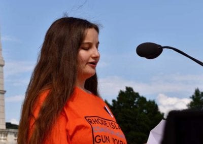Tara Monastesse - YCAGV Student Power Rally - August 2018 - RI State House