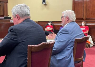 Rev. Eugene Dyszlewski testifies at RI Senate Judiciary for CGVPRI gun safety bill 2022