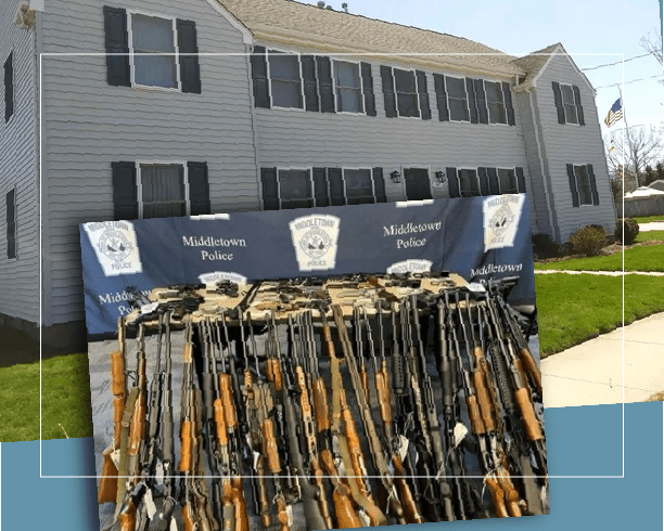 Middletown RI apartment building where ATF Seized 79 guns in April 2022